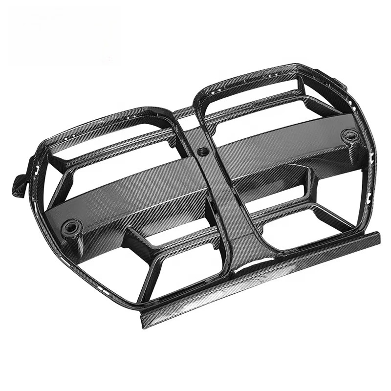 Dry Carbon Fiber Front Grille CSL Style Bumper Grill for 21-23  M3 G80 M4 G82 G83